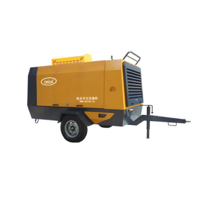 268cfm 7.5m3 8bar Portable Motor Driven Air Compressor